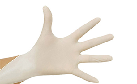 The production process of latex gloves